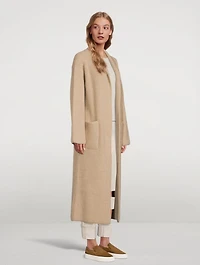Ribbed Cashmere Sweater Coat