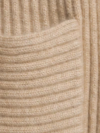 Ribbed Cashmere Sweater Coat