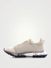 Spectre Low Mesh Runner Sneakers With Logo Zip & Clear Sole