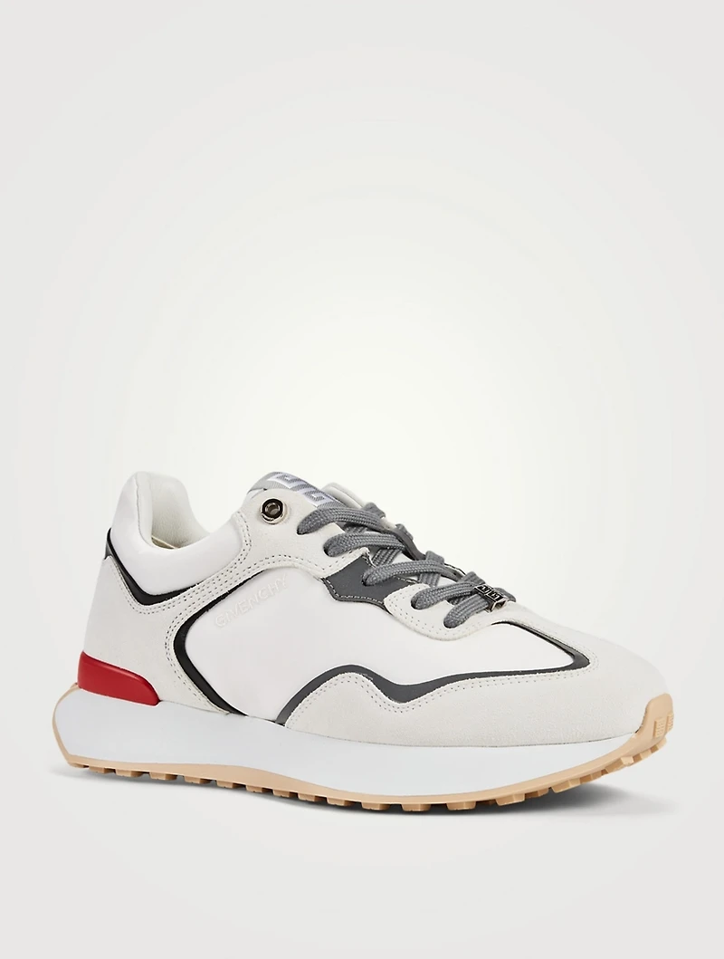 Giv Nylon And Suede Runner Sneakers