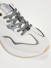 Giv Nylon And Suede Runner Sneakers