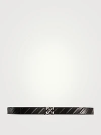 Diagonals Leather Belt