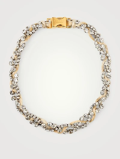 Rope Necklace With Crystals