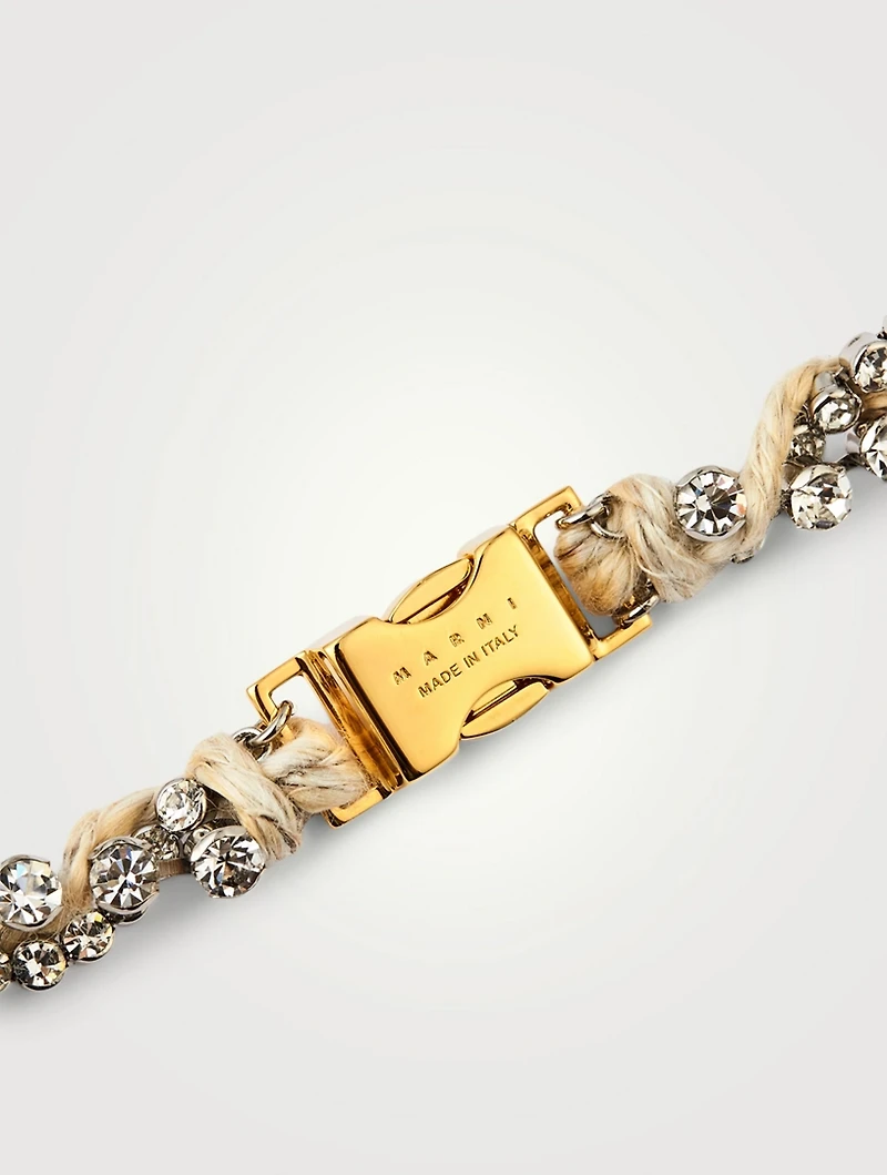 Rope Necklace With Crystals
