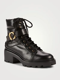 Leather Combat Boots