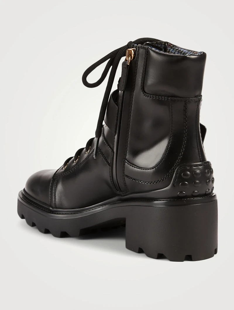 Leather Combat Boots