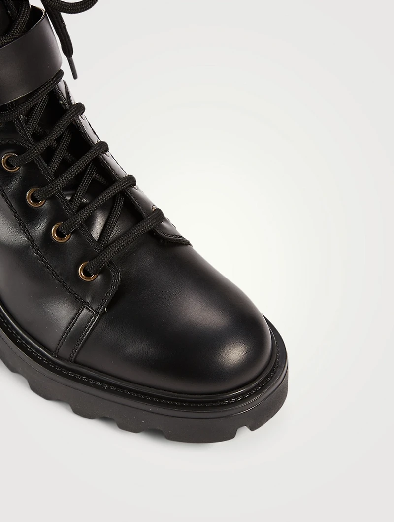 Leather Combat Boots