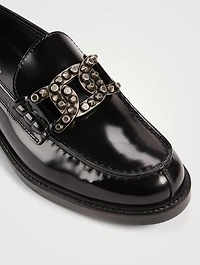 Kate Studded Patent Leather Loafers