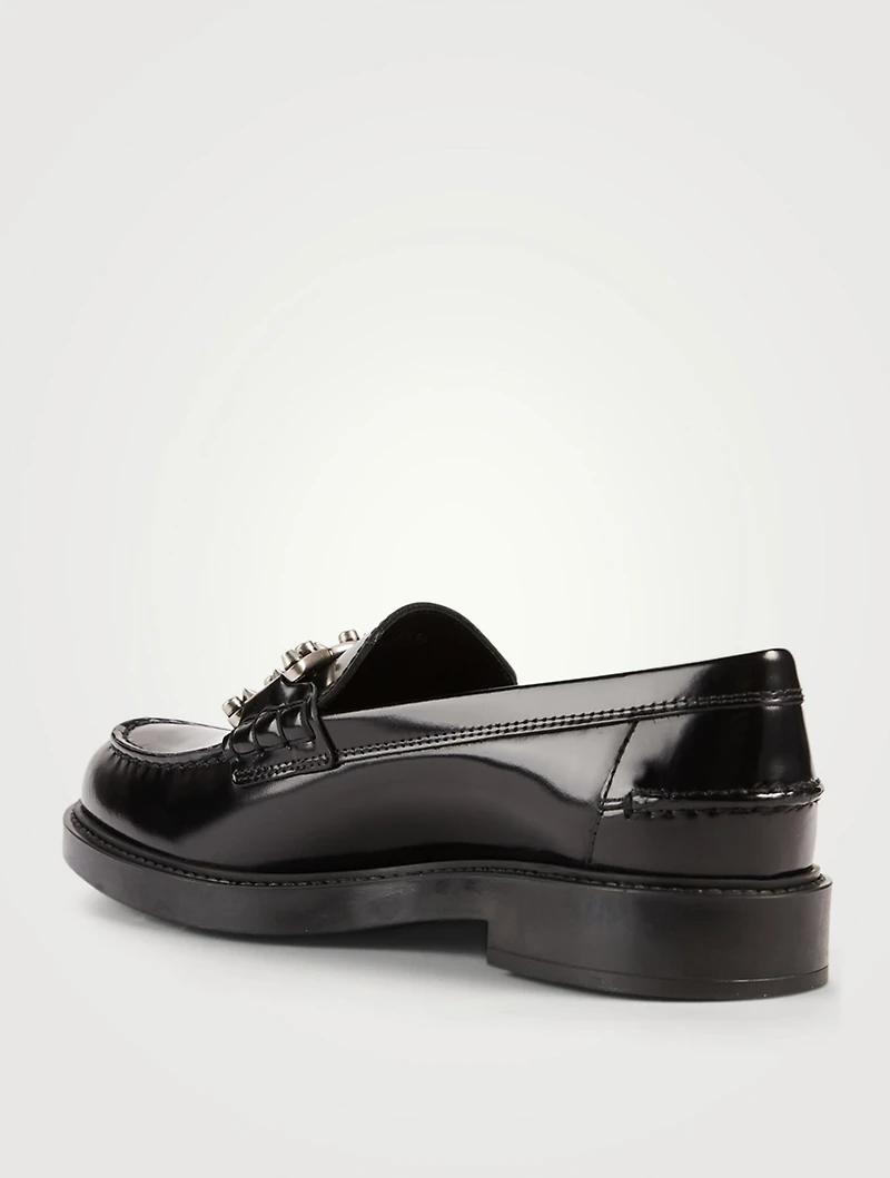 Kate Studded Patent Leather Loafers