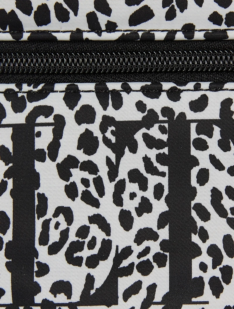 VLTN Leather Belt Bag In Animal Print