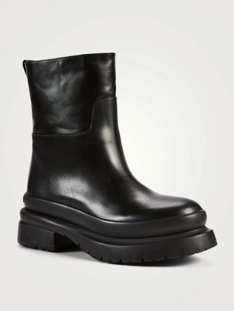 Roman Stud Leather Boots