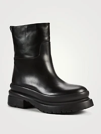 Roman Stud Leather Boots