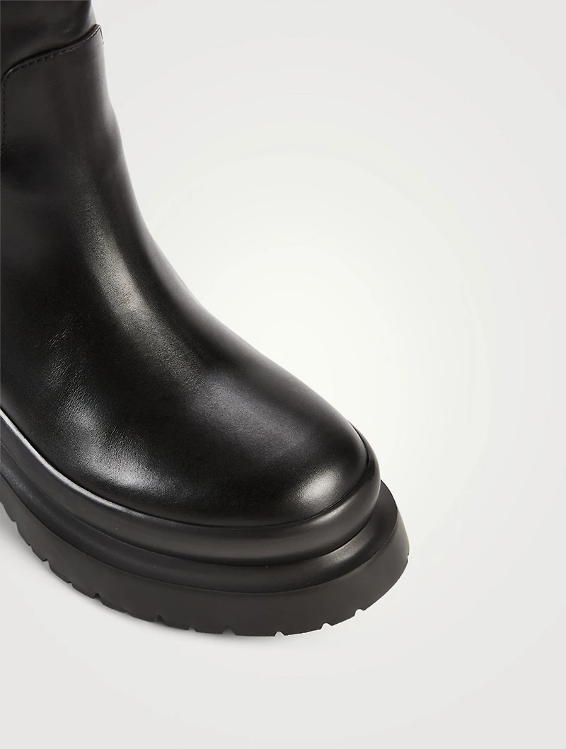 Roman Stud Leather Boots