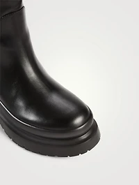 Roman Stud Leather Boots
