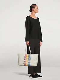 I Am A Plastic Bag Motif Recycled Canvas Tote