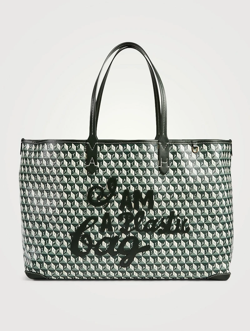 Large I Am A Plastic Bag Tote Bag