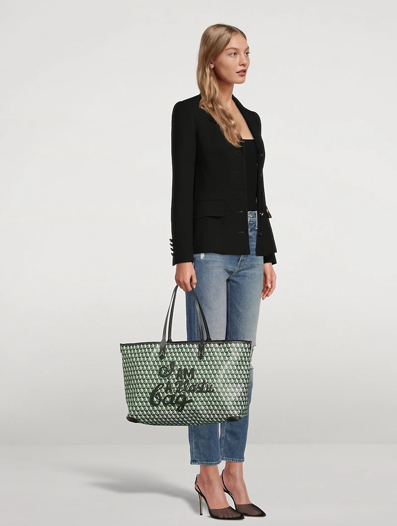 Large I Am A Plastic Bag Tote Bag