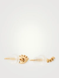 Wink Wink Gold Stud Earrings