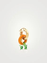 Baby One More Time 18K Gold-Plated Silver Hoop Earring