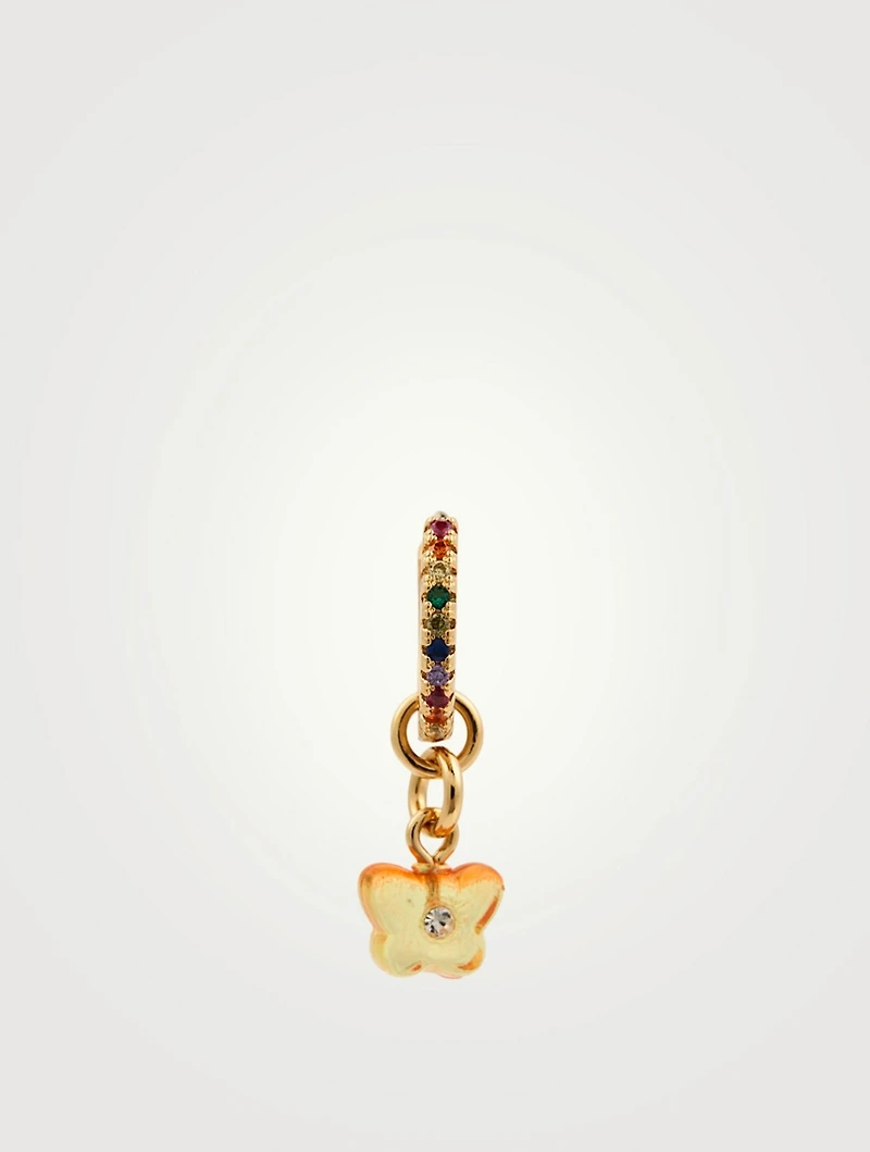 Hope 18K Gold-Plated Silver Huggie Hoop Earring