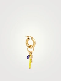 L.A. Magic Mushroom 18K Gold-Plated Silver Hoop Earring