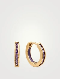 Sisterhood 18K Gold-Plated Silver Huggie Hoop Earrings