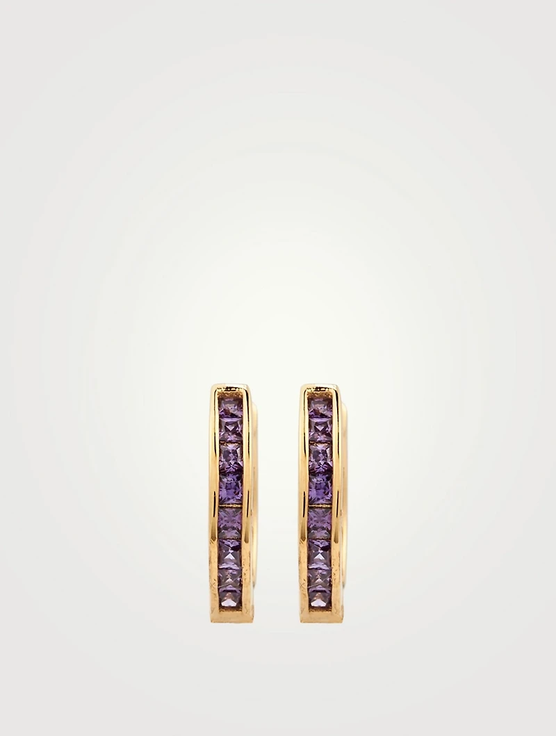 Sisterhood 18K Gold-Plated Silver Huggie Hoop Earrings