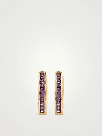 Sisterhood 18K Gold-Plated Silver Huggie Hoop Earrings