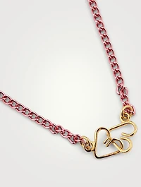 Chain Necklace With Heart Pendant