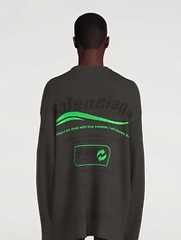 Cotton Ribbed Crewneck Sweater