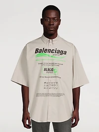 Dry Cleaning Oversized Short-Sleeve Shirt