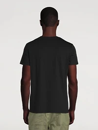 Cotton T-Shirt With Embossed Logo