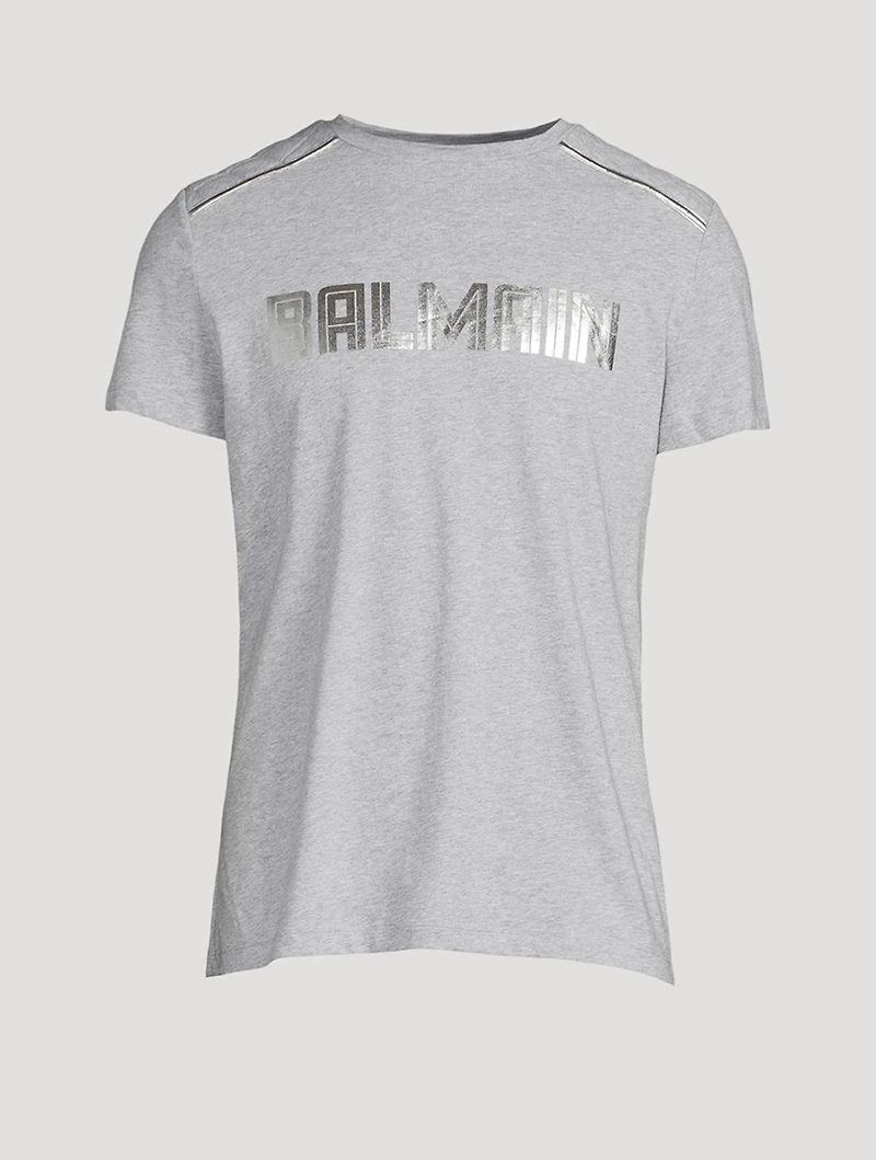 Logo T-Shirt With Quilted Shoulders