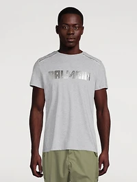 Logo T-Shirt With Quilted Shoulders
