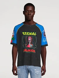 Cotton T-Shirt Space Print