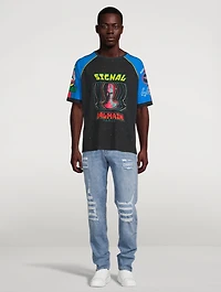 Cotton T-Shirt Space Print