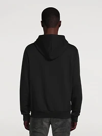 Cotton Hoodie With Embossed Logo