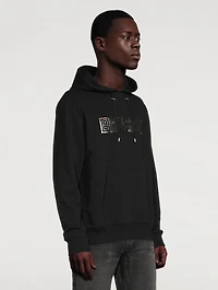 Cotton Hoodie With Embossed Logo