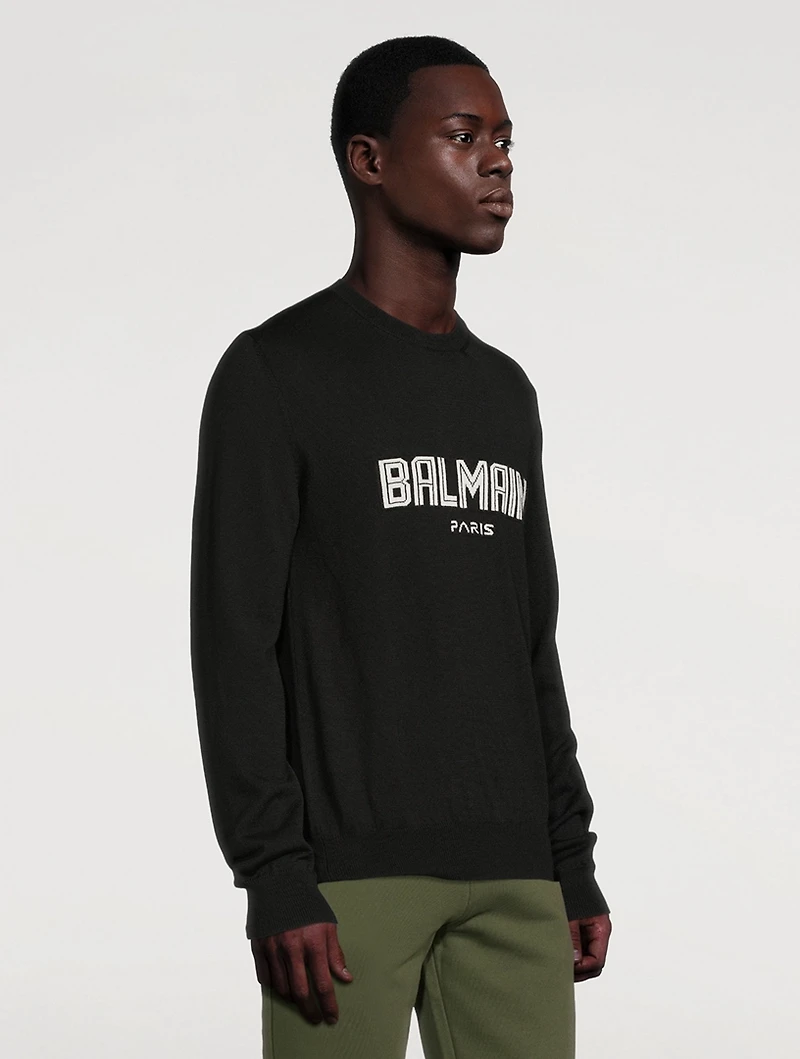 Wool Logo Sweater