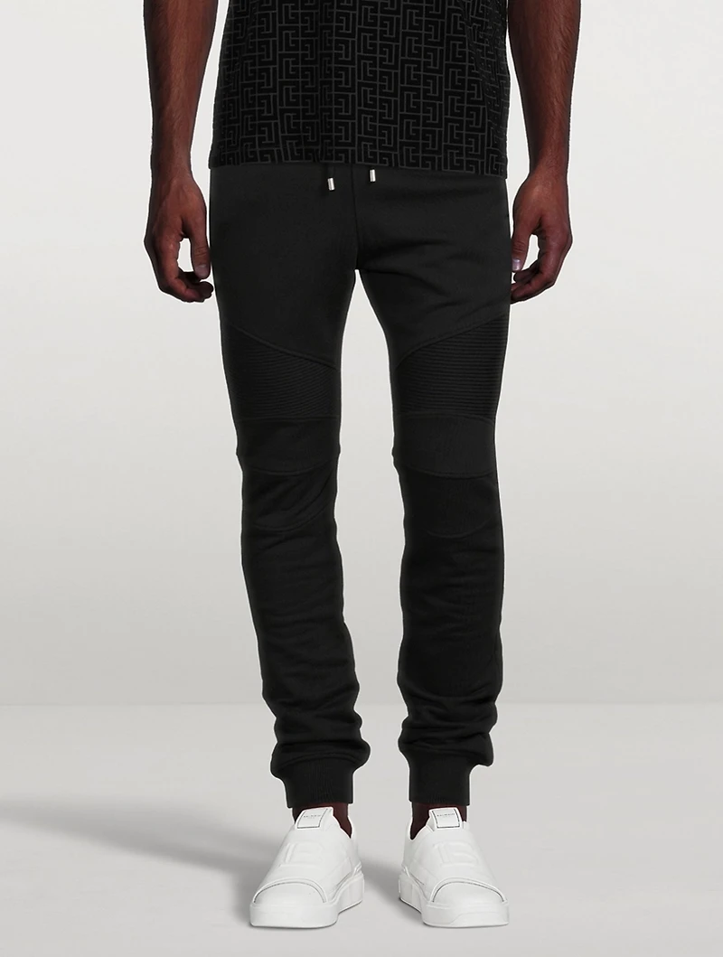 Cotton Sweatpants With Embossed Logo