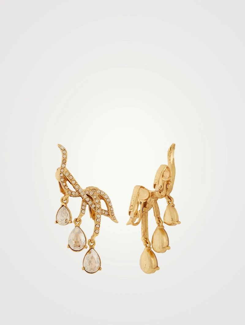 Ear Cuff Earrings With Crystals