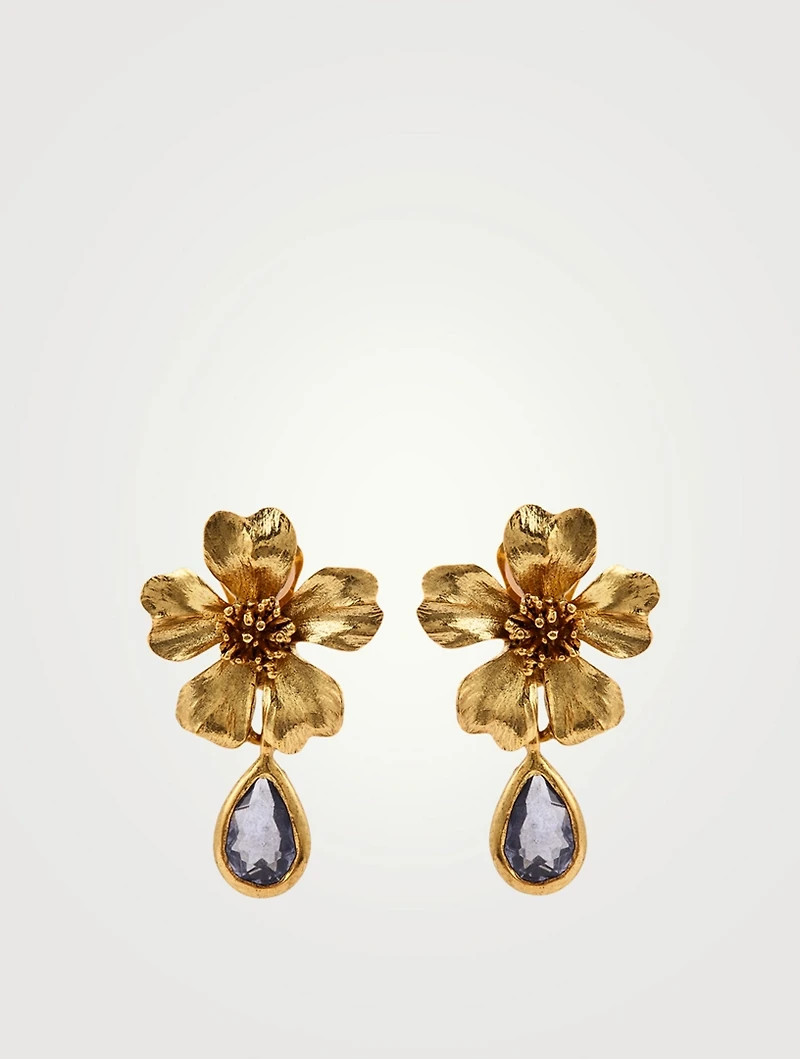 Baroque Flower Drop Earrings