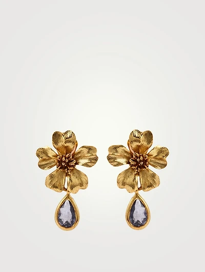Baroque Flower Drop Earrings