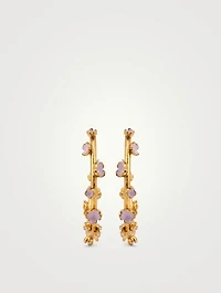Flower Hoop Earrings