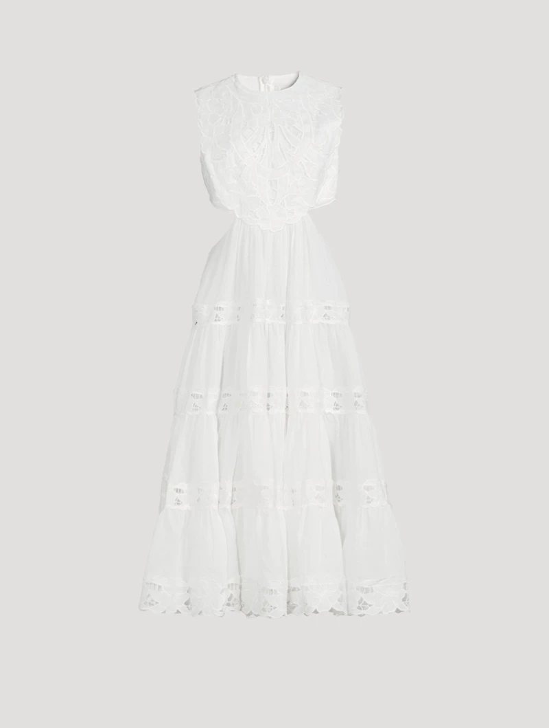 Cassia Linen Yoke Dress
