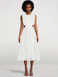Cassia Linen Yoke Dress