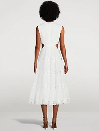 Cassia Linen Yoke Dress