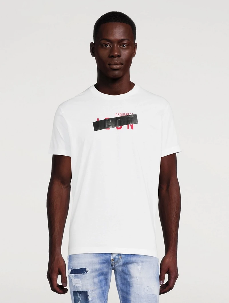 Icon Tape Cotton T-Shirt