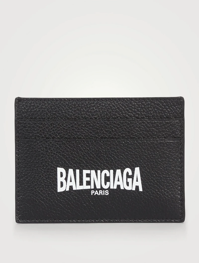 Leather Card Holder With Logo