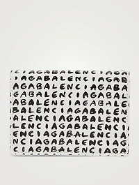Leather Cash Mini Wallet In Logo Print